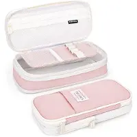 OEM Schul- und Büroetui für Mädchen, große Schultasche, Tassen für Mädchen, Schultaschenhalter, Büroartikel Geschenk (rosa)
