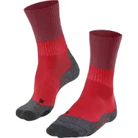 Falke TK2 Explore Damen Wandersocken, 39-40, Rot, Wolle
