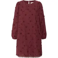 Cream Midikleid "Kleid CROlivia", Damen, Gr. 34, N-Gr, rot (zinfandel), Obermaterial: 100% Baumwolle CO., Kleider Midikleid