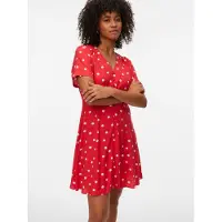 Vero Moda Minikleid "VMKORA S/S SHORT DRESS WVN BTQ" Viskose
