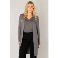 Base Level Longstrickjacke "Yayla Long" ohne Verschluss