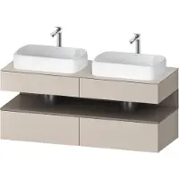 Duravit Waschtischunterschrank Qatego 140x55x60cm, ba m/ta m, Pl, Beck. beids.