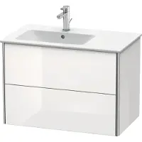 Duravit XSquare Waschtischunterbau wandhängend, 2 Schubkästen, Becken links, 810x560x478mm, XS417604343