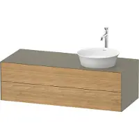 Duravit Waschtischunterschrank White Tulip 130x55cm, 2 La, 1 Pl, B r, E Nat StG hgl