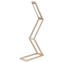 Orion LED Tischleuchte klappbar, praktische Lampe für Lesen, Büroarbeit, mit Akku, wiederaufladbar, dimmbar, Länge 20cm, gold