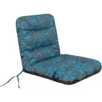 Hobbygarden Gartenstuhlauflage "Natalia" 96×48 cm – 7 cm dick, wasserabweisend & UV-beständig, pflegeleicht, mit Befestigungsbändern |