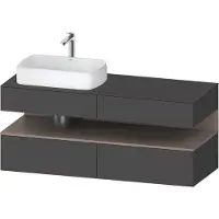 Duravit Waschtischunterschrank Qatego 140x55x60cm, ba m/Gr m, Pl, B l, B
