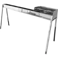Lisa – Milano Grillspießkocher 80+40+ Schott-Zubehörset – Steel Line