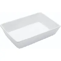 Kitchencraft World of Flavours Lasagne Tablett of Steingut 30 x 21 cm White