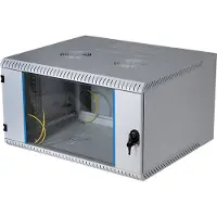 EFB Elektronik EFB 691612VGR.60 19” Wandgehäuse 12HE, schwenkend, 2-teilig, RAL7035, Tiefe 600 mm 691612VGR60