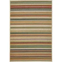 Andiamo Teppich "Sedona Streifen", bunt (multi), B:80cm H:5mm L:150cm, Polypropylen, Teppiche, Teppich, Flachgewebe, gestreift, In- und Outdoor geeignet