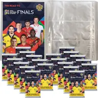 Topps Road to 2022 UEFA Nations League Trading Cards - 1 Leere Sammelmappe + 20 Booster