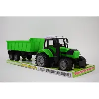 MAKSIK IMPORT Landwirtschaftlicher Spielzeugtraktor mit Motor, 55 cm lang, 15 cm breit, 16 cm hoch