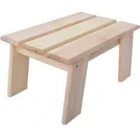 Rojaplast Hocker aus Holz in Kiefer-Optik, 18 cm hoch, 35 cm breit, 23 cm tief