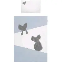 Belisima 3-teilige Bettwäsche Mouse 100/135 blau