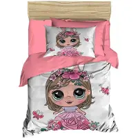 L'essentiel Maison , PH174, Baby-Bettbezug-Set, Rosa, 100 x 150 cm