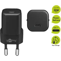 Goobay USB-CTM PD (Power Delivery) Schnellladegerät nano (20 W) schwarz - geeignet für Geräte mit USB-CTM (Power Delivery) wie z.B. iPhone 12