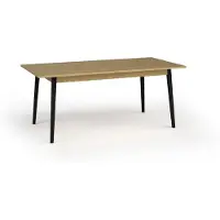Masseno Ausziehbar Esstisch AXIS 160 - 200 cm x 90 cm Rechteckig Tisch für Wohnzimmer, Küche, Eichefarben