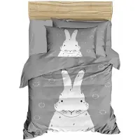 L'essentiel Maison , PH199, Baby-Bettbezug-Set, Grau, 100 x 150 cm