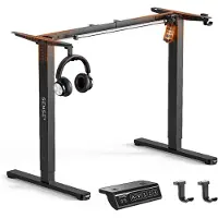 Sense7 NOJO Light Elektrisch Höhenverstellbares Schreibtischgestell | 72-118cm, Memory-Funktion, Kopfhörerhalter, Max. 70kg, Stahl-Tischgestell