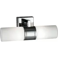 Prezent Wandleuchte ANITA 2xG9/33W,IP44, CHROM/OPAL L: 205, H: 80, Fassung G9, dimmbar