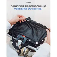 OEM Opvouwbare Fahrradträger für vorn - praktisch - einstückig - schwarz - Polyester