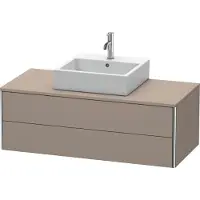 Duravit XSquare Konsolenwaschtischunterbau wandhängend, 2 Schubkästen, 1200x400x548mm, XS491204343