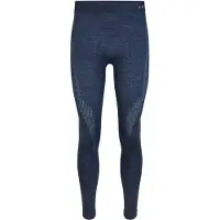 Falke Herren Tights Wool-Tech, XXL, Blau, Uni, Schurwolle