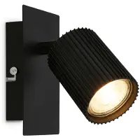 Briloner Wandstrahler Ida, schwarz, Kunststoff/Metall, GU10 beweglich