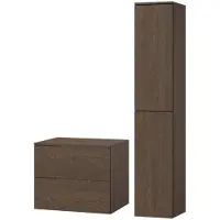 Mzm24 Badezimmerset 2-Teilig: Unterschrank + Hochschrank Color Baltic Storm (2S 60 + 2D 160)