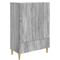 vidaXL Sideboard Sonoma-Grau 66 x 34,5 x 95 cm Holzwerkstoff
