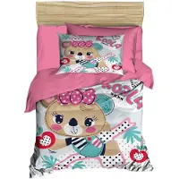L'essentiel Maison , PH148, Baby-Bettbezug-Set, Rosa, 100 x 150 cm