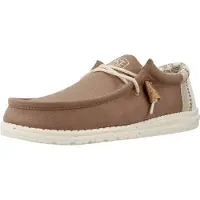 HEY DUDE WALLY LINEN NATURAL Brown