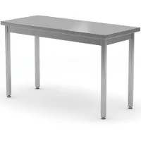 Hendi Kitchen Line zentraler Arbeitstisch aus Stahl 800 x 600 x 850 mm - 816196