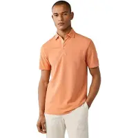 Hackett für Herren. HM5600201 Gmd-Polohemd aus Piqué, orange (XL), Lässig, Baumwolle, Kurzarm