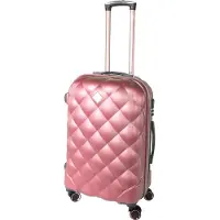 H4L Reisekoffer Hartschalenkoffer Koffer Abu Dhabi Größe M Rose Aufgabegepäck 67x44x26cm