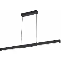 REALITY IMPORT Hängeleuchte LED Cassie, schwarz, 20W, neutralweiß, 1600lm, Acryl, Maße: 120x90x5cm, IP20, Reality