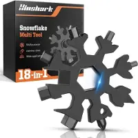 Sonstiges Hinshark 18-in-1 Schneeflocken Multi-Tool Schwarz - Männer Geschenke, Adventskalender Füllung