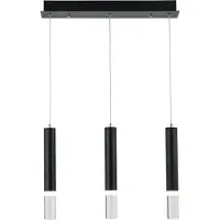 REALITY IMPORT Hängeleuchte LED Gwen, schwarz, 5W, neutralweiß, 1050lm, Acryl, Maße: 100x45x3,8cm, IP20, Reality