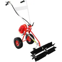 OEM Hofkehrmaschine, Robuste Bauweise, Effizientes Kehren, rot