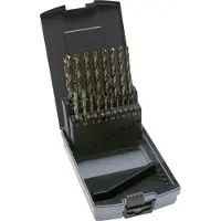 Tameson 19-teiliger Spiralbohrer-Satz DIN 338 N HSS-E 1 - 10 mm