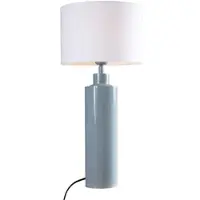PR Home Tischlampe Solo, blau/weiß, Höhe 65 cm, Metall/Stoff