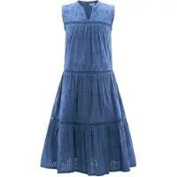Happy girls Sommerkleid "Mädchenkleid", Mädchen, Gr. 128, EURO-Größen, jeans blau, Stoff, 100% Baumwolle, normal, Kleider Sommerkleid