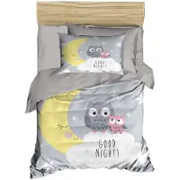 L'essentiel Maison , PH128, Baby-Bettbezug-Set, Grau, 100 x 150 cm