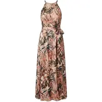 Apricot Maxikleid "Tropisches Midikleid", Damen, Gr. M (38), N-Gr, weiß (stein), gewebt, Obermaterial: 100% Polyester PES., gemustert, normal, Kleider Maxikleid, mit Bindeband