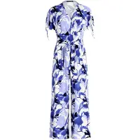 Betty Barclay Jumpsuit "Jumpsuit mit Eingrifftaschen", Damen, Gr. 42, EURO, weiß (weiß, blau), Obermaterial: 95% Polyester PES. 5% Elasthan EL., Overalls Jumpsuit