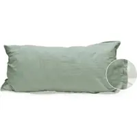 PRIMERA Kissenbezüge "Kissenbezüge »Stone Washed«, (2 Stück)", grün (olive), B:40cm L:80cm, Renforcé, Obermaterial: 100% Baumwolle, Kissenbezüge, Kissenbezüge, mit Stone-Washed Optik