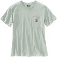 Carhartt T-Shirt WK87 Pocket Damen Smoked Teal-XS