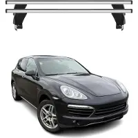 Menabo Dachträger Grundtäger für Porsche Cayenne 2011-2017 ABE Aluminium Grau 2x