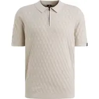 Vanguard Strick-Poloshirt Half-Zip Beige